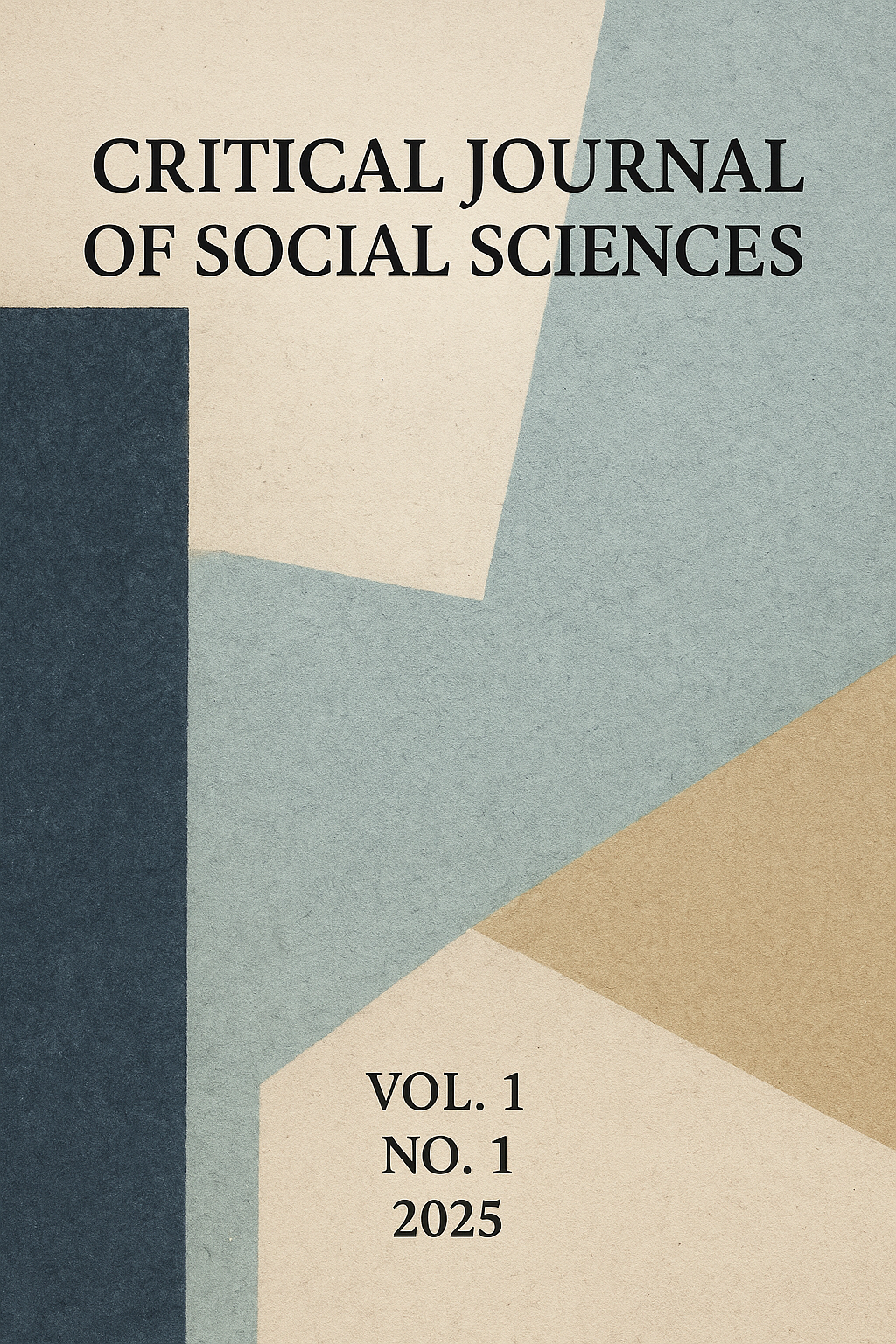 Cover of the inaugural issue of the Critical Journal of Social Sciences
